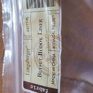 Fabric Longaberger liner buffet buddy liner Botanical Fields NWT